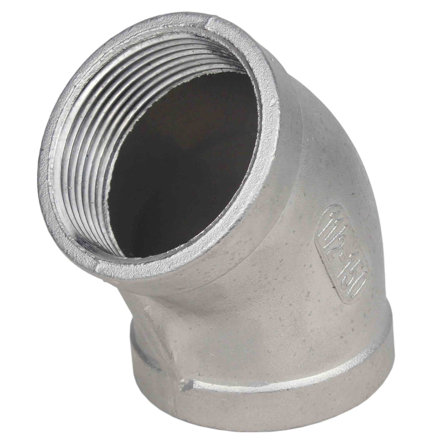 Dérivation (demi-dérivation) Elephant PN16 angle 45°, corps - acier inoxydable 316, raccordement - filetage femelle / femelle