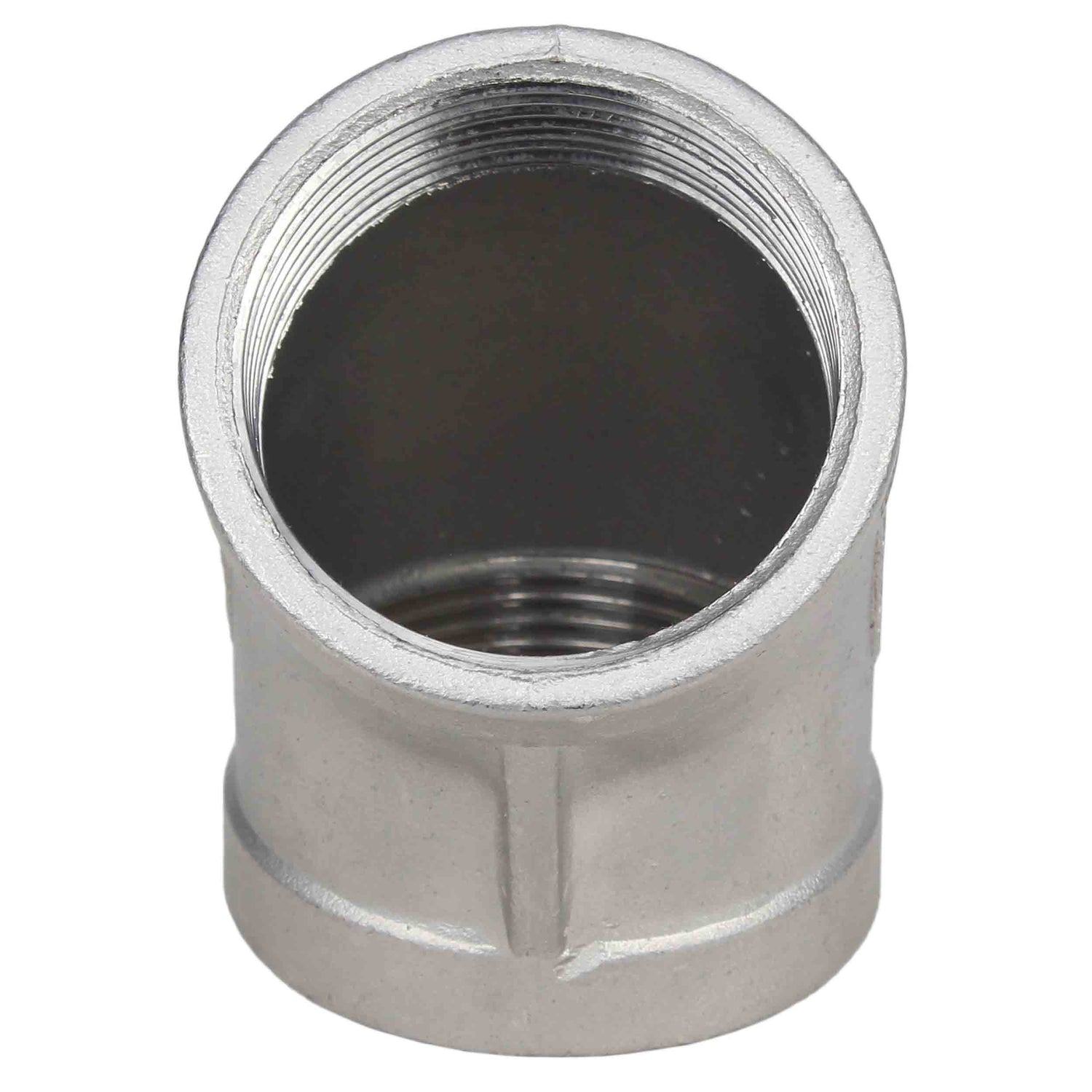 Dérivation (demi-dérivation) Elephant PN16 angle 45°, corps - acier inoxydable 304, raccordement - filetage femelle / femelle