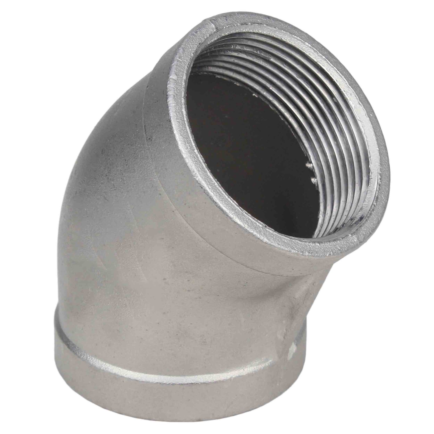 Dérivation (demi-dérivation) Elephant PN16 angle 45°, corps - acier inoxydable 316, raccordement - filetage femelle / femelle