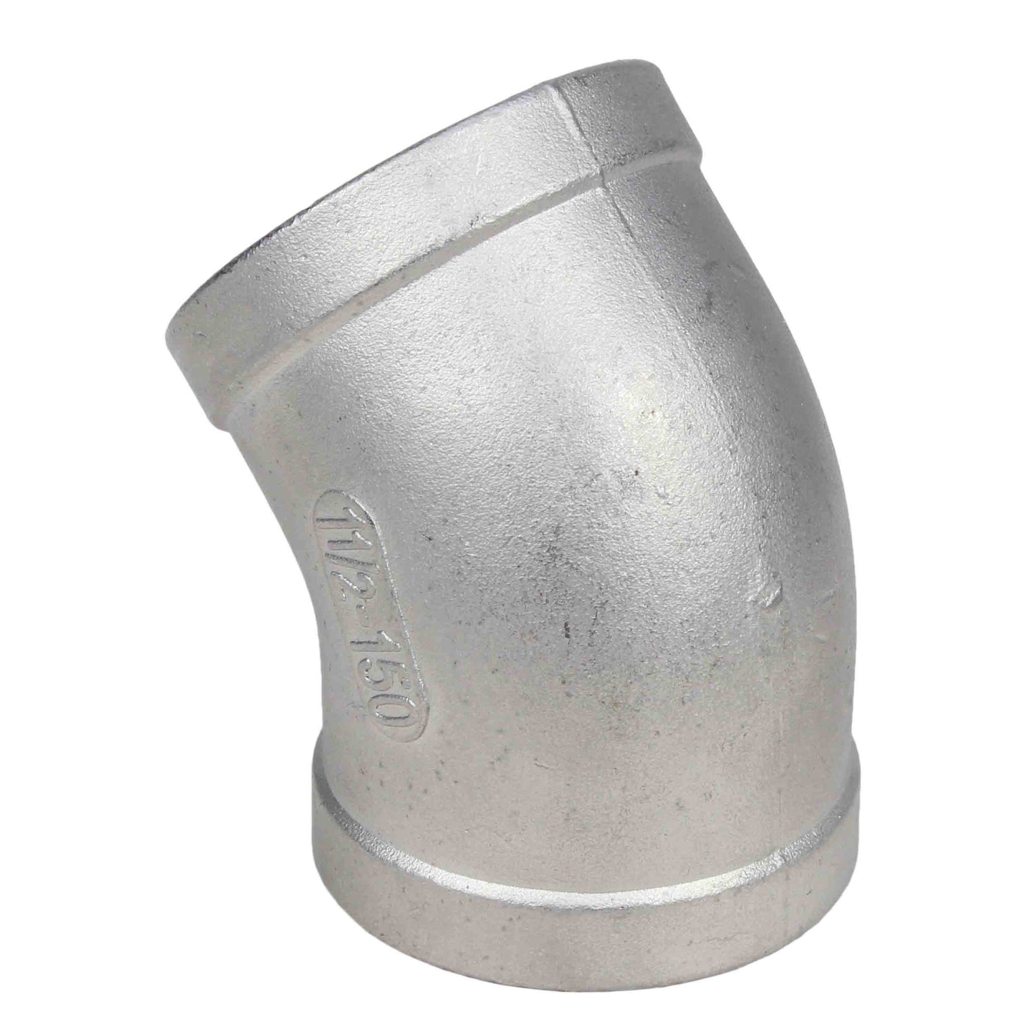 Dérivation (demi-dérivation) Elephant PN16 angle 45°, corps - acier inoxydable 304, raccordement - filetage femelle / femelle