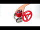 Válvula de bola de acero inoxidable Elephant kshmp316-elephant-hgbf, material del cuerpo - acero inoxidable AISI 316, material de la bola - acero inoxidable AISI 316, sello - PTFE, operada por engranajes