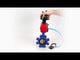 Vanne papillon d'eau Elephant WBV1616N-2W-Fb-H, matériau du corps - fonte QT450, matériau du disque - fonte QT450, joint - NBR, actionneur pneumatique PA-DA double action, 4V320-10 220V, BKV APL-210N BPV AFC2000