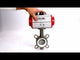 Vanne papillon d'eau Elephant WBV3131P-2W-Fb-H, matériau du corps - Acier inoxydable AISI 304, matériau du disque - Acier inoxydable AISI 304, joint - PTFE, actionneur pneumatique PA-SA avec ressorts de rappel