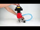 Robinets à boisseau sphérique Elephant BV3232P(2pc)-FP-T-ISO-H 16 bar, raccord à passage intégral, acier inoxydable SS316, joint - PTFE, avec actionneur pneumatique double effet PA-DA, avec distributeur pneumatique 4V320-08 220V, avec BKV APL -410N EX