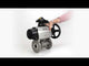 Robinets à boisseau sphérique Elephant BV3131P(3pc)-FP-F-ISO-H DN65-80 16 bar trois pièces à passage intégral à brides, corps - acier inoxydable SS304, joint - PTFE, avec actionneur pneumatique Elephant PA-DA et BKV APL-210N