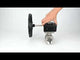 Válvula de bola de acero inoxidable Elephant kshmp316-elephant-ham, material del cuerpo - acero inoxidable AISI 316, material de la bola - acero inoxidable AISI 316, sello - PTFE, operada por engranajes