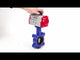 Vanne papillon d'eau Elephant WBV1616N-2W-Fb-H, matériau du corps - fonte QT450, matériau du disque - fonte QT450, joint - NBR, avec actionneur pneumatique double action PA-DA