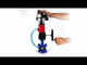 Vanne papillon d'eau Elephant WBV1631E-2W-Fb-H, matériau du corps - fonte QT450, matériau du disque - acier inoxydable AISI 304, joint - EPDM, actionneur pneumatique PA-DA double action, 4V320-10 220V, BKV APL-410N EX, volant MON, BPV AFC2000
