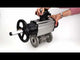 Ball valves Elephant BV3232P(3pc)-FP-F-ISO-H DN65-80 16 bar, three-piece full bore flanged, stainless steel SS304, seal - PTFE, with pneumatic actuator PA-DA-105-1 double acting, with pneumatic distributor 4M310-08 220V, with LSU APL-210N