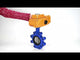 Vanne papillon d'eau Elephant WBV1631N-2W-Fb-H, matériau du corps - fonte QT450, matériau du disque - acier inoxydable AISI 304, joint - NBR, actionneur électrique QT-N-EM-B1-220VAC-U1 220V