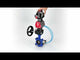 Vanne papillon d'eau Elephant WBV1616N-2W-Fb-H, matériau du corps - fonte QT450, matériau du disque - fonte QT450, joint - NBR, actionneur pneumatique PA-DA double action, 4V320-10 220V, BKV APL-510N EX, volant MON