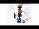 Vanne papillon d'eau Elephant WBV1616E-2W-Fb-H, matériau du corps - fonte QT450, matériau du disque - fonte QT450, joint - EPDM, actionneur pneumatique PA-DA double action, 4V320-10 220V, BKV APL-210N, volant MON