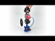 Vanne papillon d'eau Elephant WBV1616E-2W-Fb-H, matériau du corps - fonte QT450, matériau du disque - fonte QT450, joint - EPDM, actionneur pneumatique PA-DA double action, 4V320-10 220V, BKV APL-510N EX, volant MON