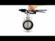 Water butterfly valve Elephant 316L-316L-VITON body material - stainless steel AISI 316L, disk material - stainless steel AISI 316L, seal - Viton with handle, with two LS-103 250V limit switches and a bracket for mounting the limit switches