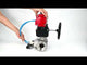 Ball valves Elephant BV3232P(4pc)-SP-3WL-T-ISO-H,  body material - Stainless steel AISI 316, seal - PTFE / PTFE / Teflon, with pneumatic actuator double action PA-DA, 4V320-08 220Vhandwheel MON
