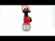 Válvula de bola de acero inoxidable Elephant kchmfp-elephant-da-4m310-24v-apl-210n, material del cuerpo - acero inoxidable AISI 316, material de la bola - acero inoxidable AISI 316, sello - PTFE, actuador neumático operado