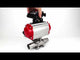 Vannes à boisseau sphérique Elephant BV3131P(3pc)-FP-W-ISO-H LONG à passage intégral, corps - acier inoxydable 304, soudé, avec actionneur pneumatique Elephant PA-SA, distributeur pneumatique 4M310-08 220V et bloc de fin de course APL-210N