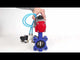 Vanne papillon d'eau Elephant WBV1616N-2W-Fb-H, matériau du corps - fonte QT450, matériau du disque - fonte QT450, joint - NBR, avec actionneur pneumatique double effet PA-DA, 4V320-10 220V