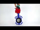 Water Butterfly Valve Elephant WBV1432E-2W-Fb-H DN40-300 16 bar body - GGG50 cast iron, disc - 316L stainless steel, seal - EPDM, with pneumatic drive PA-DA-XXX and ALS200D magnetic switch