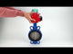 Water Butterfly Valve for abrasive media  Elephant WBV1632E-2W-Fb-H DN40-200 16 bar body - QT450 cast iron, disc - 316L stainless steel, seal - EPDM, with pneumatic actuator PA-DA-XXX, pneumatic distributor 4M310-08 NAMUR 24V and ALS200D magnetic switch
