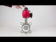 Vanne papillon d'eau Elephant WBV3131P-2W-Fb-H, matériau du corps - Acier inoxydable AISI 304, matériau du disque - Acier inoxydable AISI 304, joint - PTFE, actionneur pneumatique PA-SA avec ressorts de rappel, 4M310-08 24V
