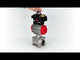 Ball valves Elephant BV3232P(3pc)-FP-W-ISO-H WDVF DN15-32 63 bar full bore, body - 316 stainless steel, seal - PTFE, for welding, with PA-SA pneumatic actuator, pneumatic distributor 4M310-08 220V, LSU APL-410N EX