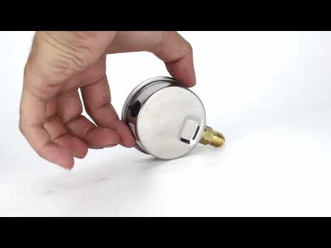 Manomètres anti-vibrations Elephant MB-311-R1, radiaux, acier inoxydable 304, classe de précision 1
