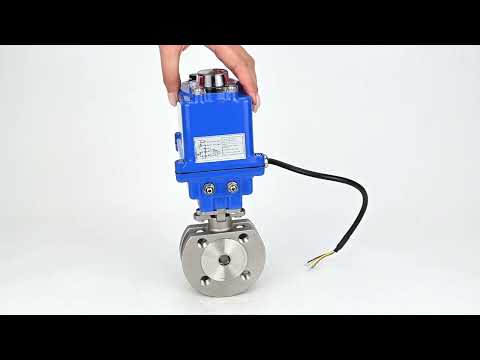 Válvula de bola de acero inoxidable Elephant kchmfp-elephant-12v, material del cuerpo - acero inoxidable AISI 316, material de la bola - acero inoxidable AISI 316, sello - PTFE, actuador eléctrico operado