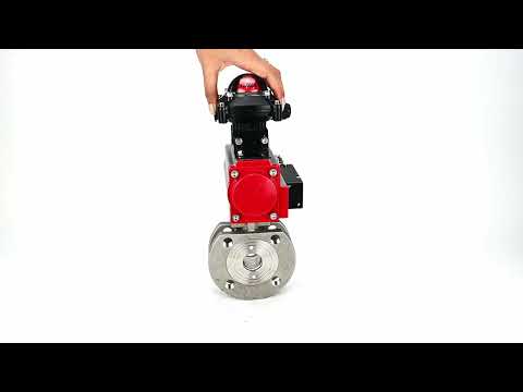 Válvula de bola de acero inoxidable Elephant kchmfp-elephant-da-4m310-110/220v-apl-210n, material del cuerpo - acero inoxidable AISI 316, material de la bola - acero inoxidable AISI 316, junta - PTFE, accionamiento por actuador neumático