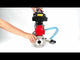 Ball valves Elephant BV3232P(3pc)-FP-F-ISO-H 16 bar, three-piece full bore flanged, stainless steel SS304, PTFE, with pneumatic actuator PA-SA with return springs, with pneumatic distributor 4V320-10 220V, with LSU APL -410N EX, with ATU AFC2000