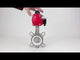 Vanne papillon d'eau Elephant WBV3131P-2W-Fb-H, matériau du corps - Acier inoxydable AISI 304, matériau du disque - Acier inoxydable AISI 304, joint - PTFE, actionneur pneumatique PA-DA double action, 4M310-08 24V