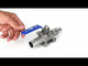 Robinets à boisseau sphérique Elephant BV3232P(3pc)-FP-WH en acier inoxydable SS316, passage intégral, trois pièces, joint - PTFE, soudé, avec poignée (Copie)