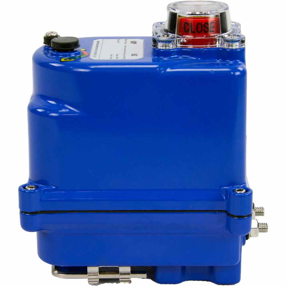 Actuador eléctrico de cuarto de vuelta Elefante 003 azul 24 V