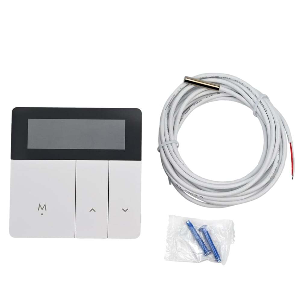 Termostato de calefacción por suelo radiante Elephant T1-5SM-WF, material del cuerpo: plástico, color: gris, control electrónico
