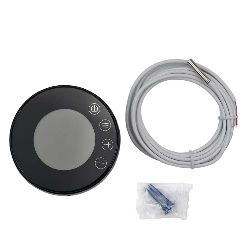 Termostato de calefacción por suelo radiante Elephant T2RM-WF, material del cuerpo: plástico, color: negro, control electrónico