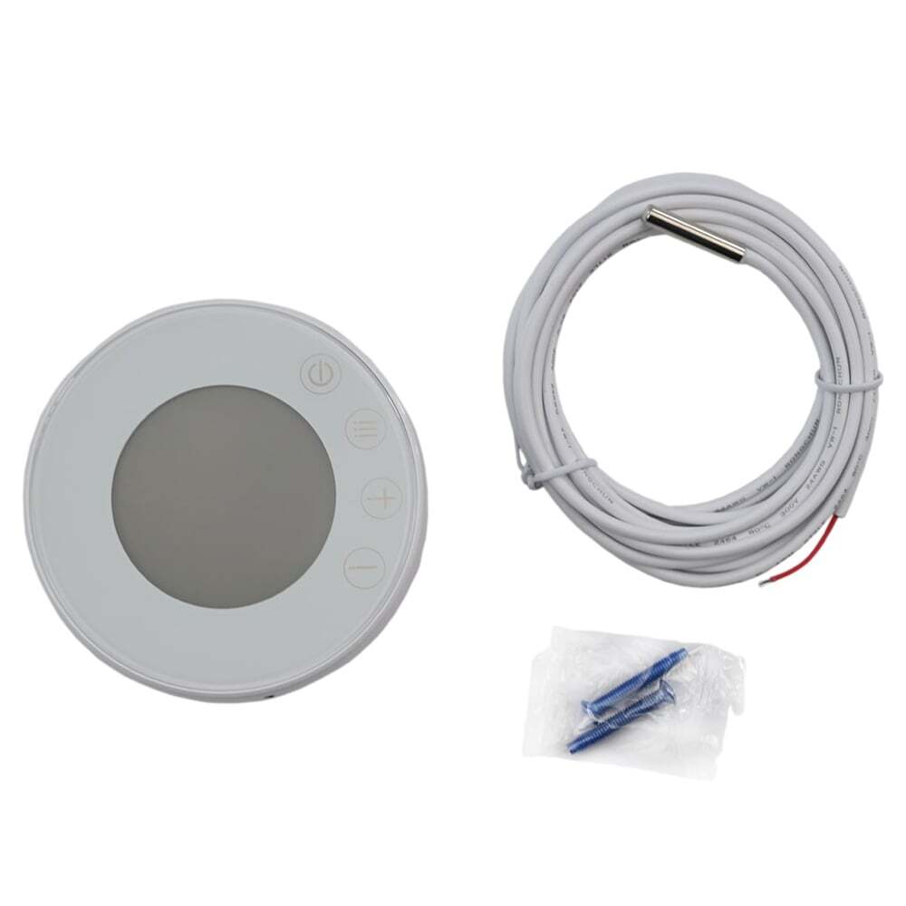 Termostato de calefacción por suelo radiante Elephant T2RM-WF, material del cuerpo: plástico, color: blanco, control electrónico