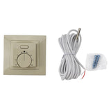 Termorregulador de calefacción por suelo radiante Elephant T03SM, material del cuerpo: plástico, color: beige, control manual