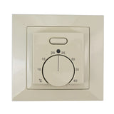 Termorregulador de calefacción por suelo radiante Elephant T03SM, material del cuerpo: plástico, color: beige, control manual