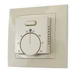 Termorregulador de calefacción por suelo radiante Elephant T03SM, material del cuerpo: plástico, color: beige, control manual