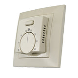 Termorregulador de calefacción por suelo radiante Elephant T03SM, material del cuerpo: plástico, color: beige, control manual