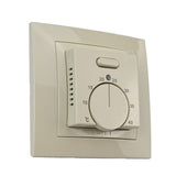 Termorregulador de calefacción por suelo radiante Elephant T03SM, material del cuerpo: plástico, color: beige, control manual