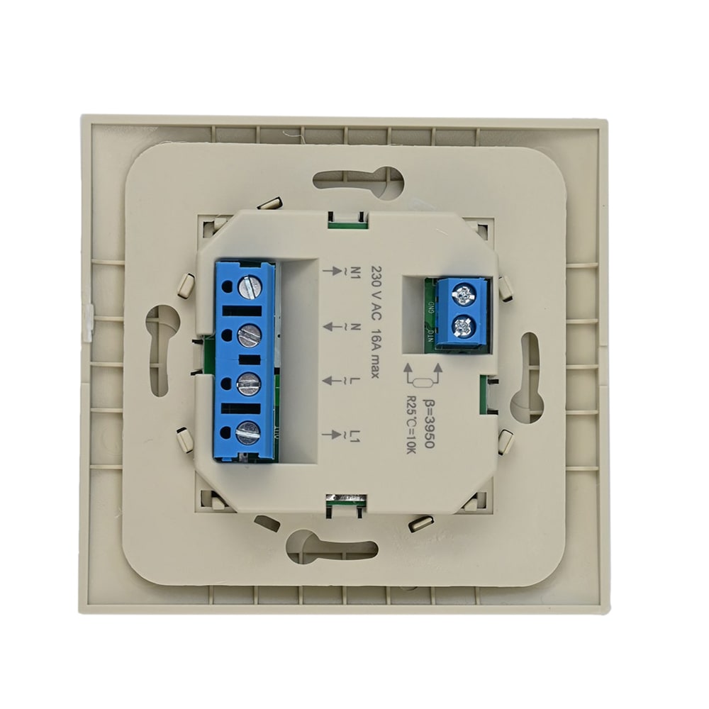 Termorregulador de calefacción por suelo radiante Elephant T03SM, material del cuerpo: plástico, color: beige, control manual