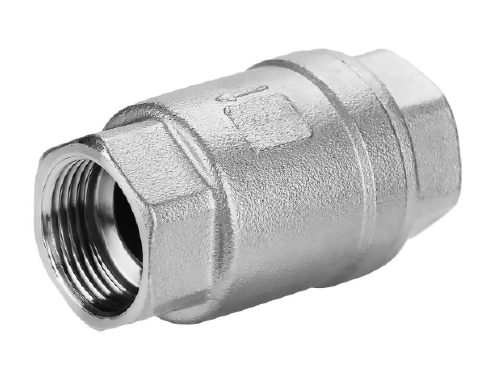 Válvula de retención de resorte Elephant VCS3232P-T 40 bar, 63 bar, material del cuerpo: acero inoxidable AISI 316, junta: PTFE, conexión roscada NPT/BSP