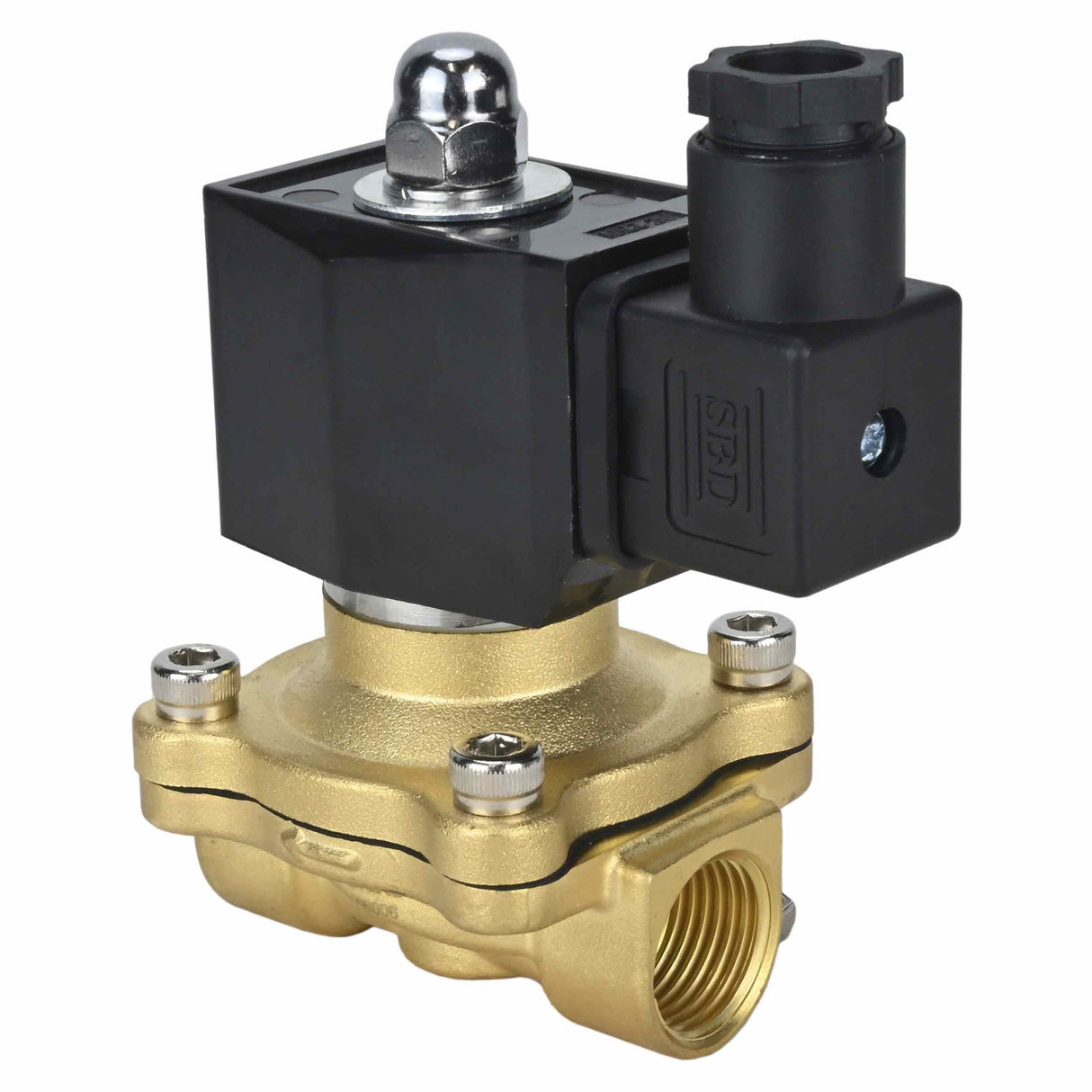Electroválvula eléctrica de acción directa, de dos vías, normalmente abierta, Elephant VS2W-300E-NO EPDM 24V, material del cuerpo: latón, junta: EPDM