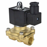 Electroválvula eléctrica de acción directa, de dos vías, normalmente abierta, Elephant VS2W-300E-NO EPDM 24V, material del cuerpo: latón, junta: EPDM