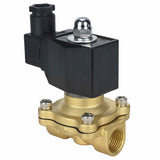 Electroválvula eléctrica de acción directa, de dos vías, normalmente abierta, Elephant VS2W-300E-NO EPDM 24V, material del cuerpo: latón, junta: EPDM