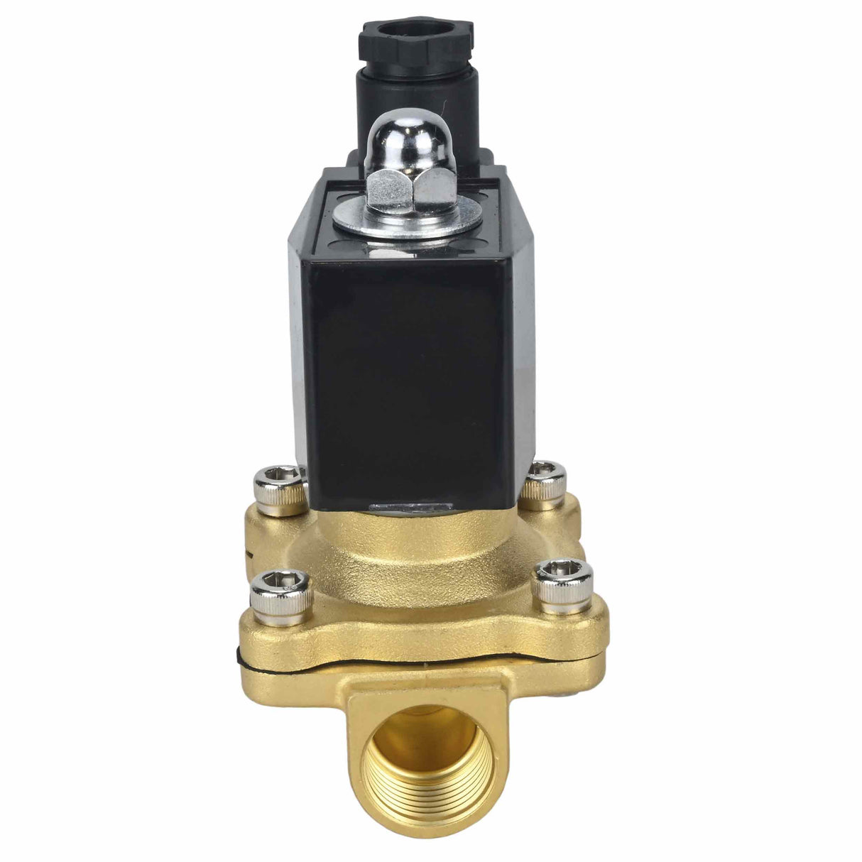 Electroválvula eléctrica de acción directa, de dos vías, normalmente abierta, Elephant VS2W-300E-NO EPDM 24V, material del cuerpo: latón, junta: EPDM