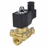 Electroválvula eléctrica de acción directa, de dos vías, normalmente abierta, Elephant VS2W-300E-NO EPDM 24V, material del cuerpo: latón, junta: EPDM