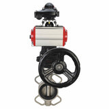 Válvula de mariposa de agua Elephant 316l-316l-epdm-da-4M310-110/220-apl210n-gm, material del cuerpo - acero inoxidable AISI 316L, material del disco - acero inoxidable AISI 316L, sello - EPDM, actuador neumático operado
