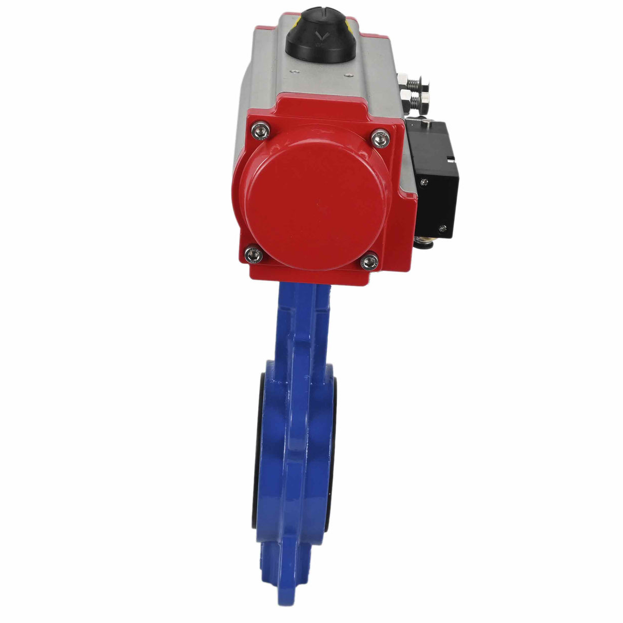 Válvula de mariposa de agua Elephant g50-g40-epdm-elephant-sa-4m310-110/220, material del cuerpo: hierro fundido GGG50, material del disco: hierro fundido GGG40, sello: EPDM, actuador neumático operado